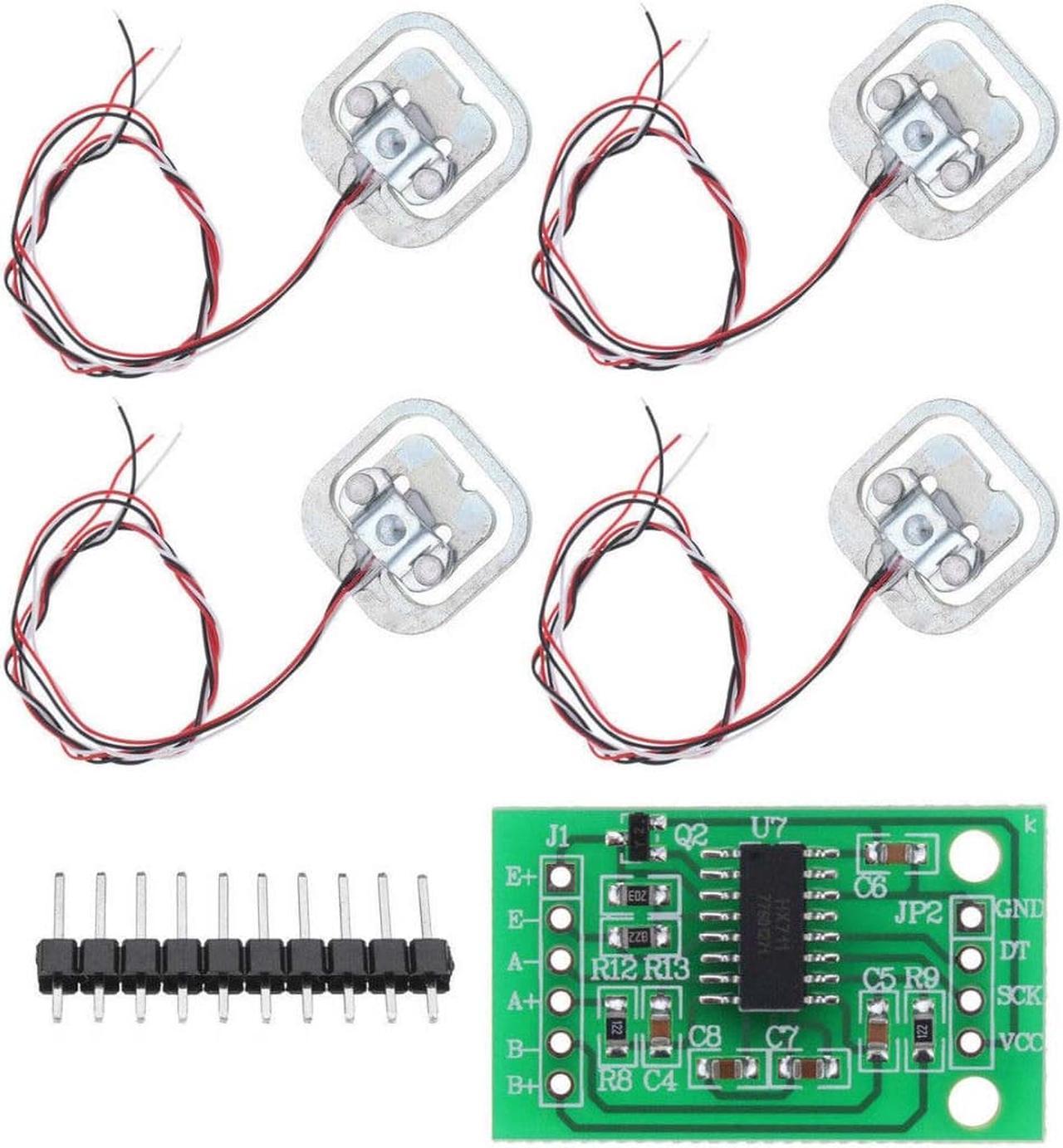 1326815 - LOAD CELL WEIGHT STRAIN SENSOR KIT 50KG 4PCS WITH HX711 MODULE