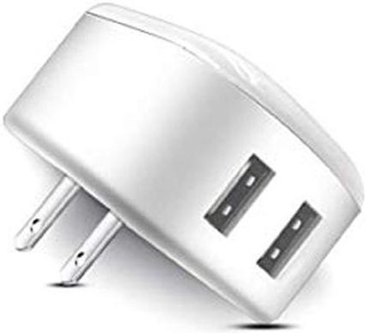 AHR-067 - USB WALL CHARGER DUAL 5VDC@2.1A TOTAL W/ LED TOUCH LIGHT