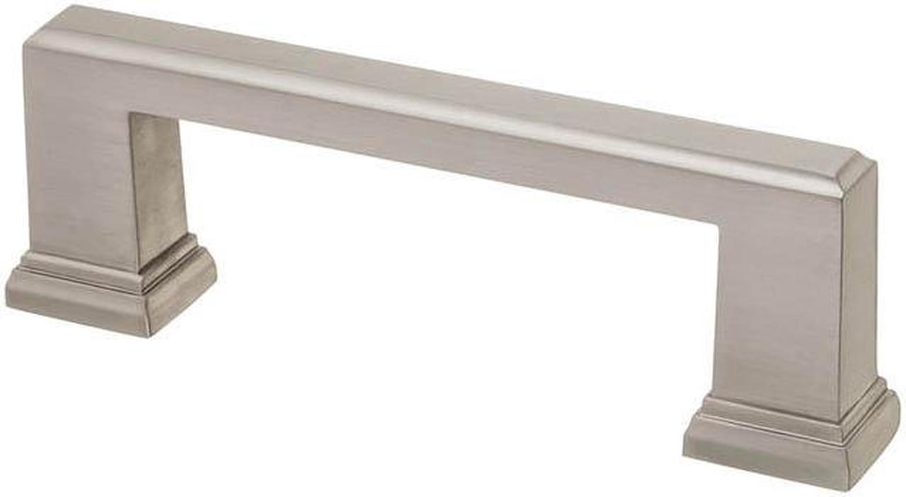 40933 - HANDLE FOR CABINET 3X3.75IN SATIN NICKLE FINISH