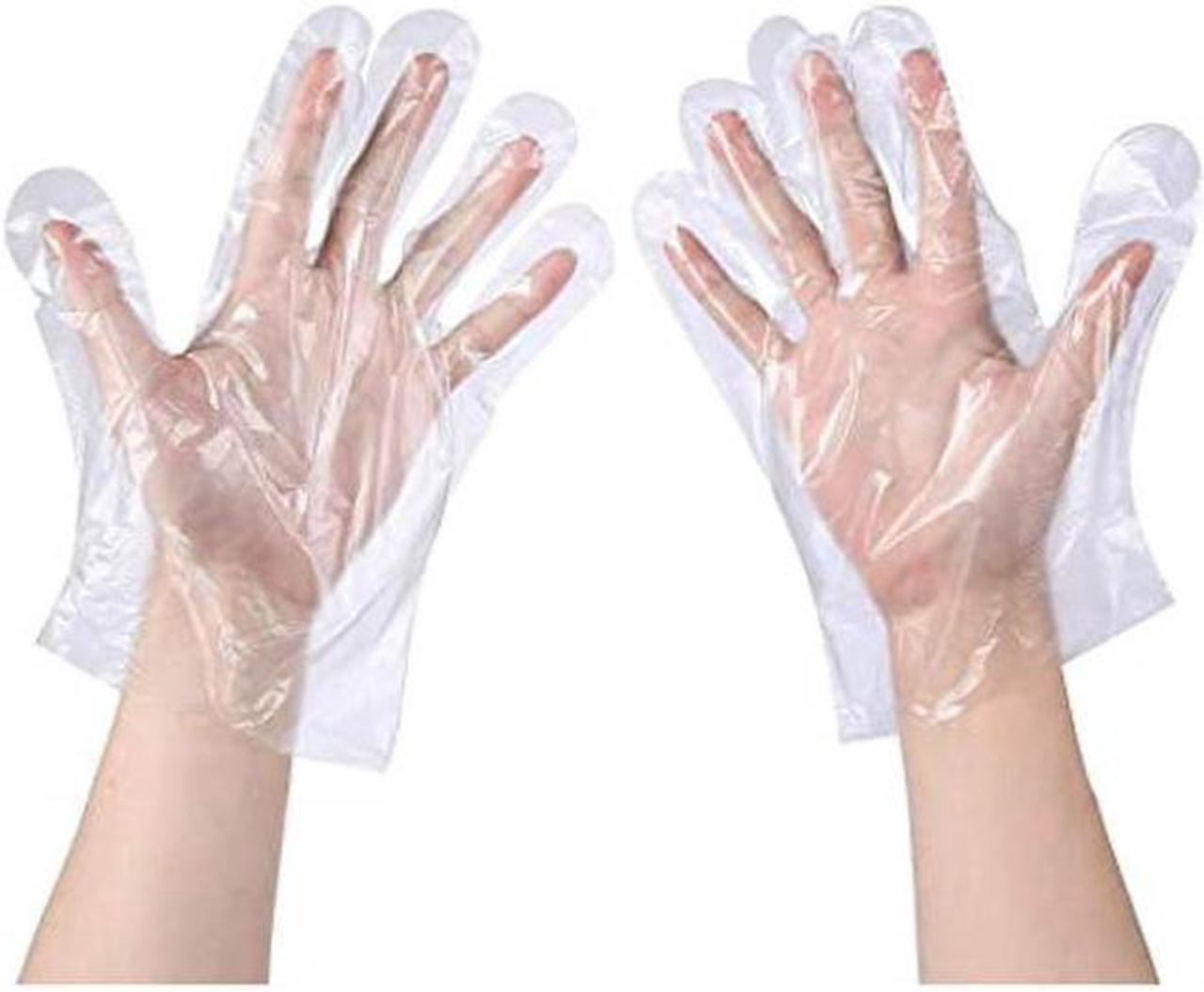 00143 - GLOVES POLY DISPOSABLE LARGE CLEAR (500 pcs/pkg)