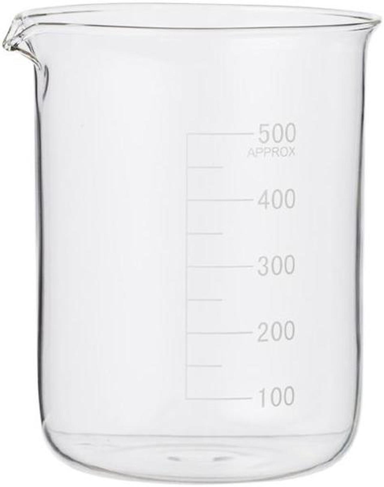 GL010-0500 - BEAKER 500ML CLEAR GLASS