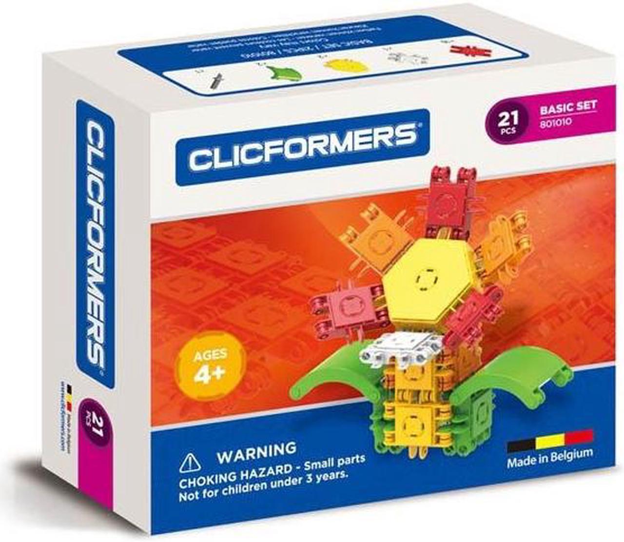 801010 - CLICFORMERS FLOWER 21PCS/SET