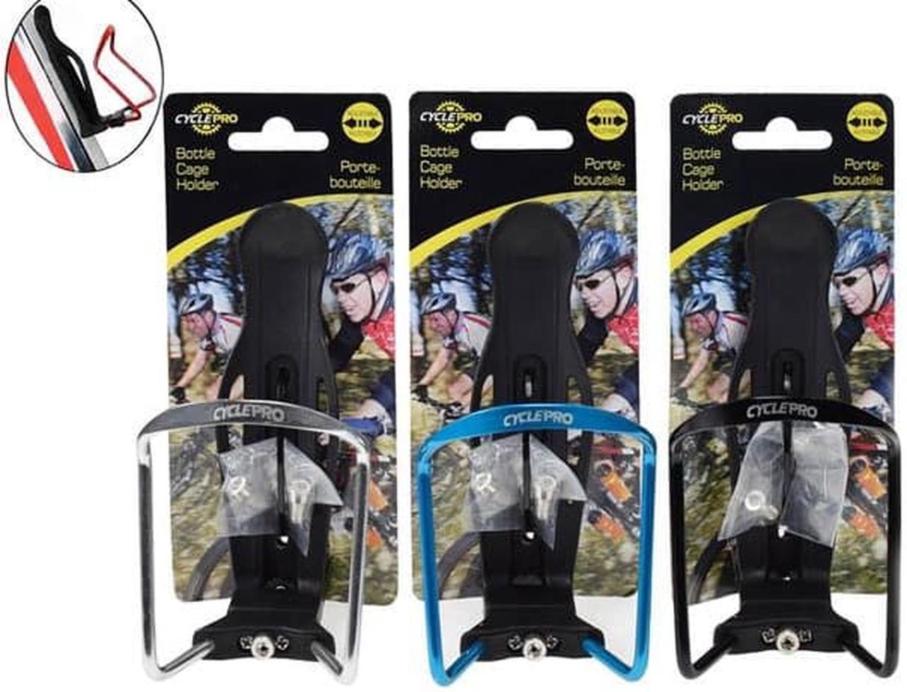 17245 - BICYCLE BOTTLE CAGE HOLDER ASSORTED COLORS