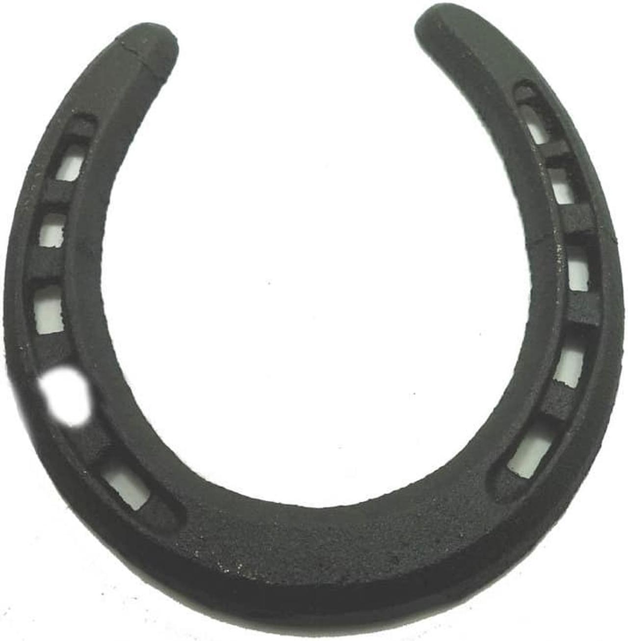 51.679 - HORSE SHOE BLACK 13X12X.8CM LARGE