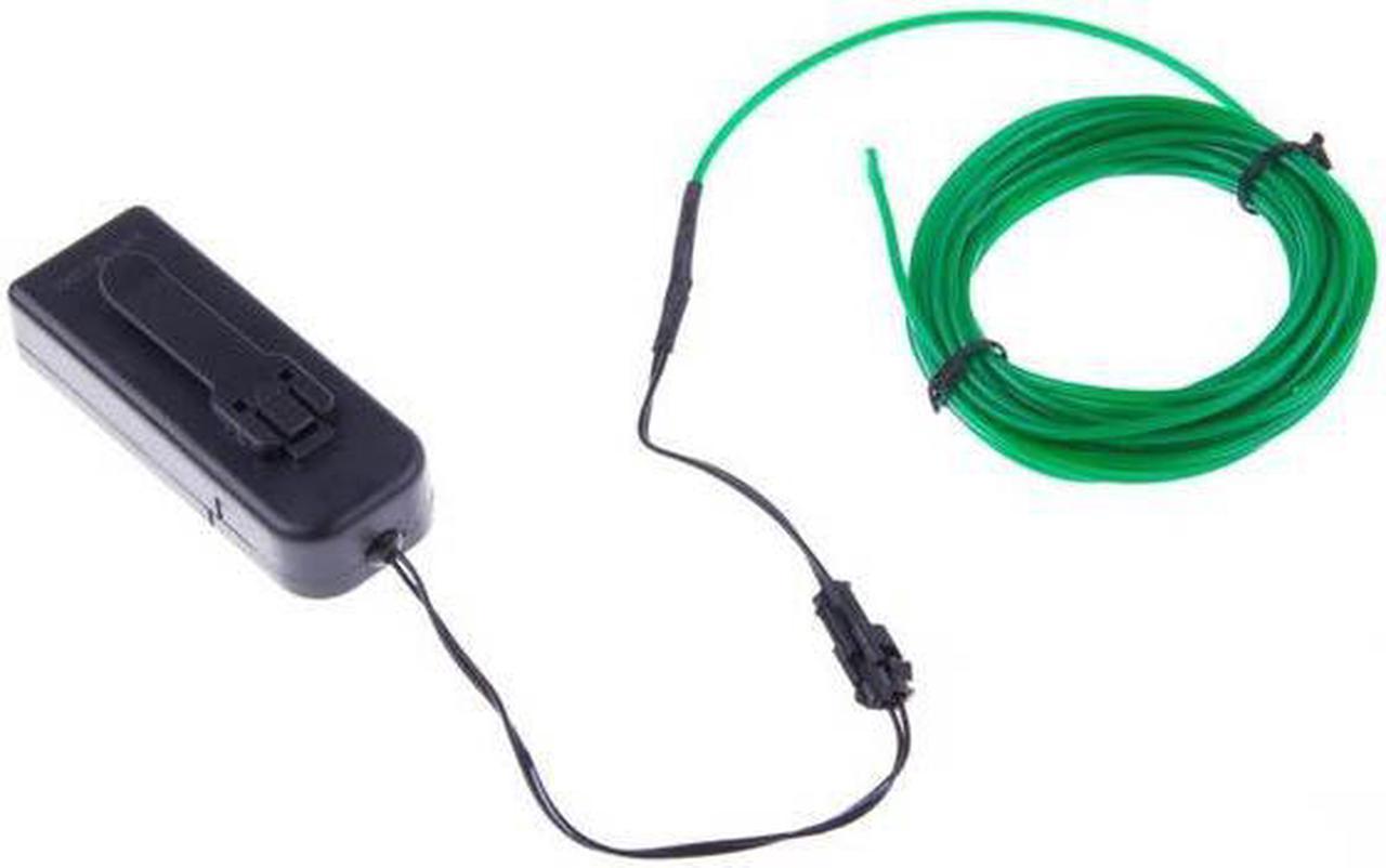 02940 - EL WIRE GREEN 2.3MM 3M WITH 3V BATTERY PACK INVERTER