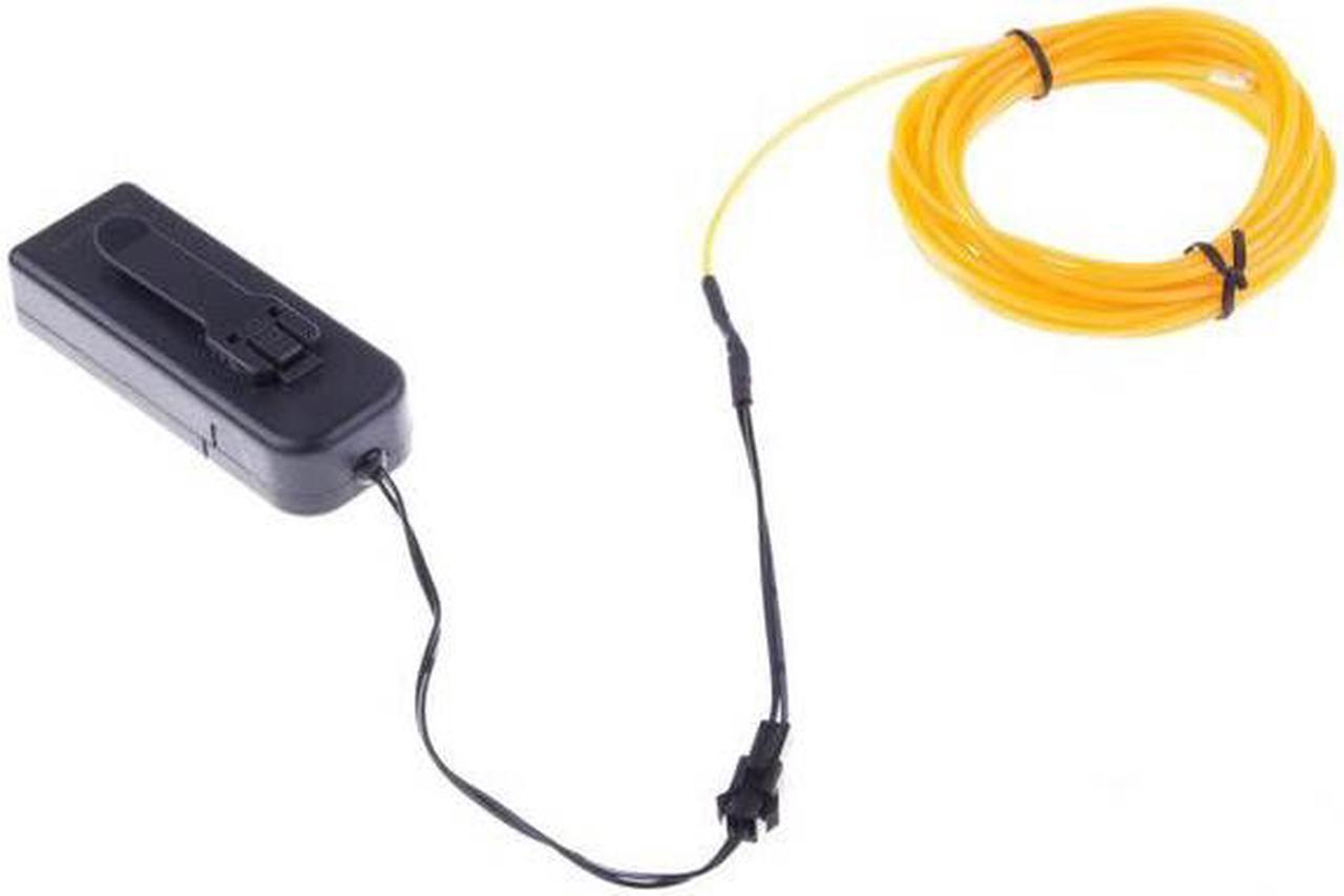 02946 - EL WIRE YELLOW 2.3MM 3M WITH 3V BATTERY PACK INVERTER