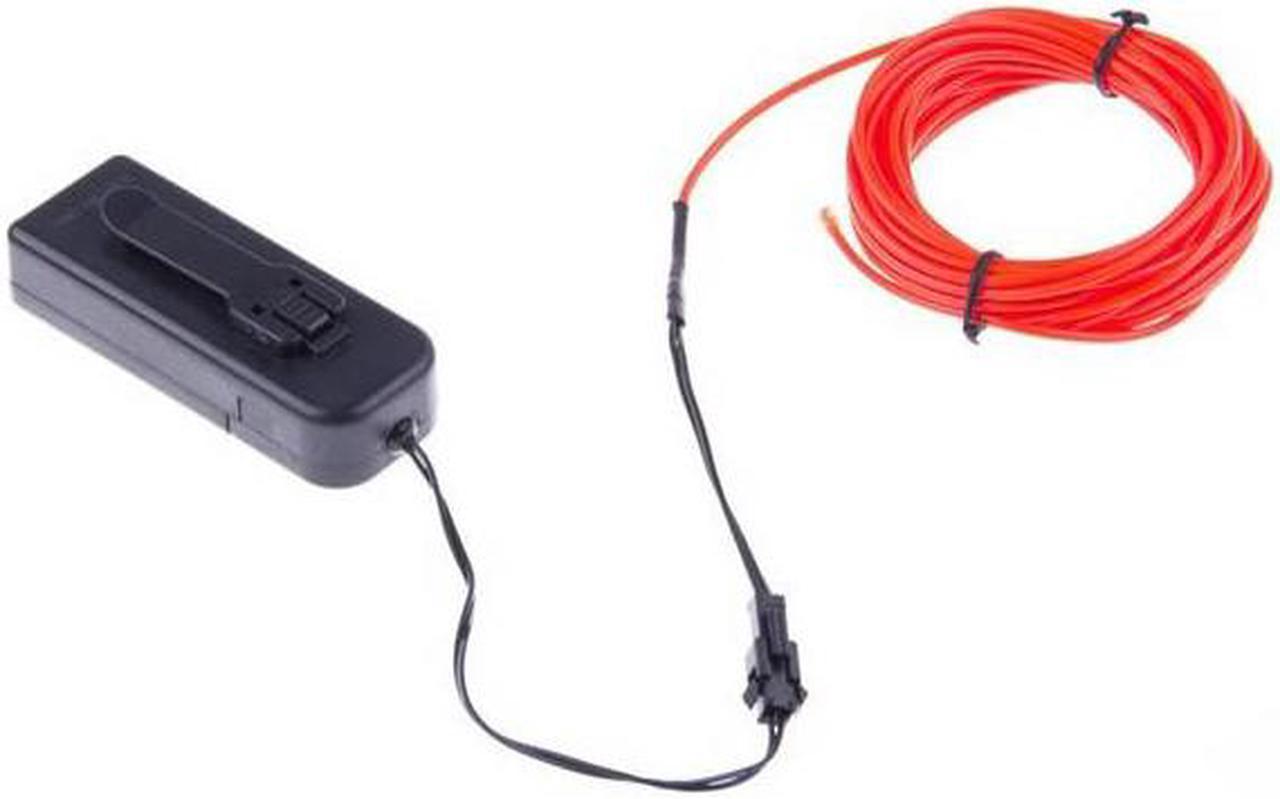 02939 - EL WIRE RED 2.3MM 3M WITH 3V BATTERY PACK INVERTER