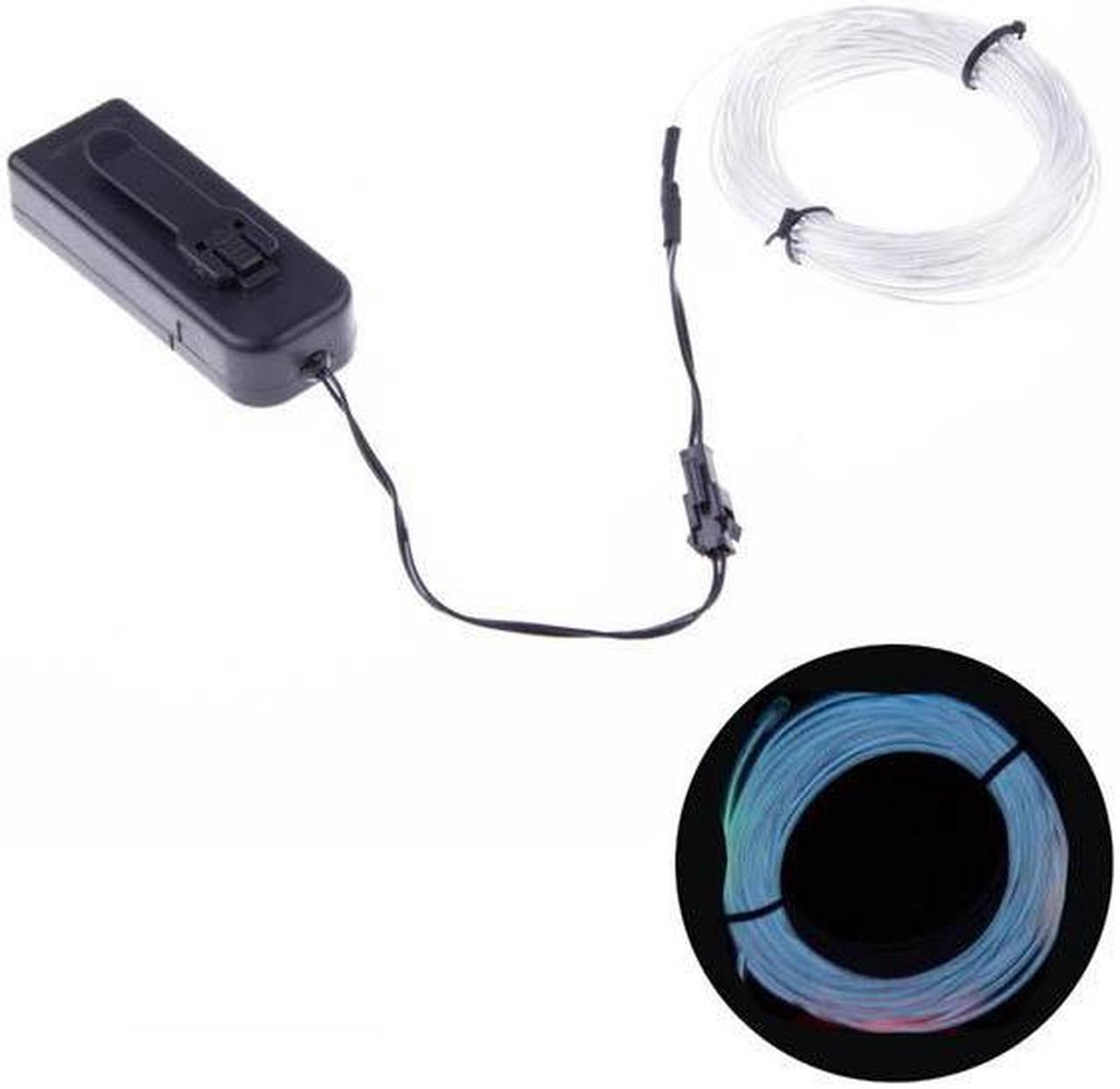 02942 - EL WIRE WHITE 2.3MM 3M WITH 3V BATTERY PACK INVERTER