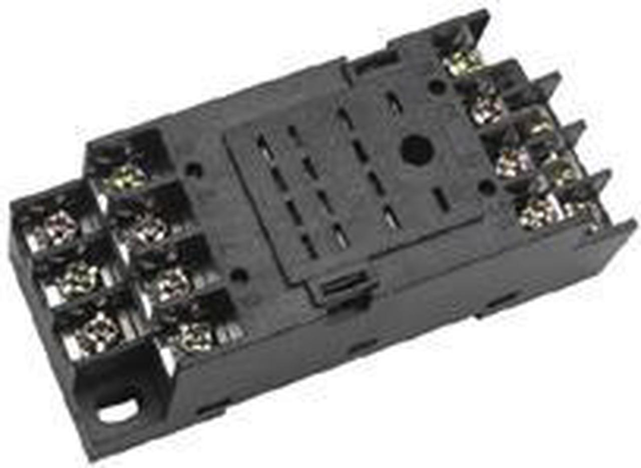 01017 - RELAY SOCKET 14P SQR SCREW CHMT/ DIN RAIL