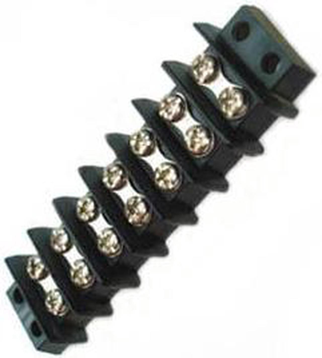 13-1407 - TERM BLOCK 7P FLUSH 2ROW #6-32 22-14AWG 30A/300V 9.5MM PITCH