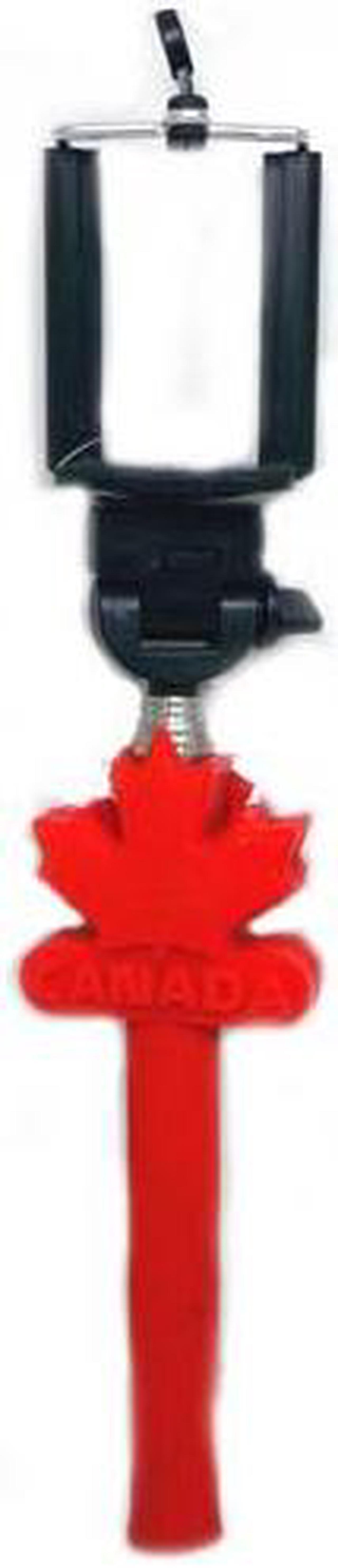 62311 - SELFIE STICK EXTENDABLE 8-43IN RED CANADIAN SOUVENIR