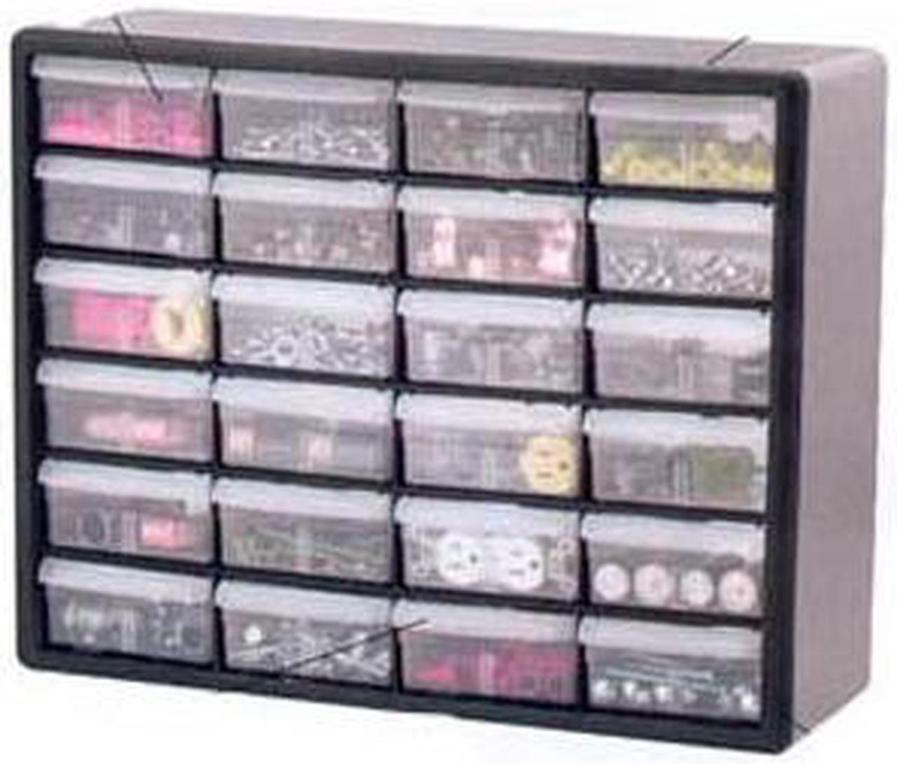 10124 - STORAGE CABINET 24 DRAWERS PLAST 20X15.81X6.37INCH