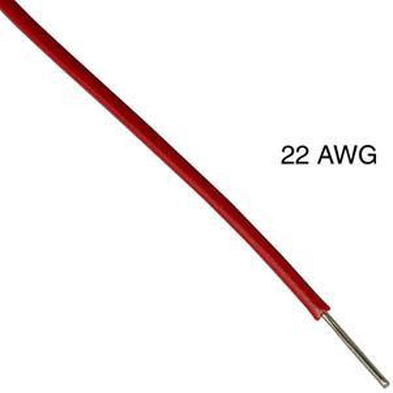 WBA-1815A - WIRE SOLID 22AWG 100FT RED