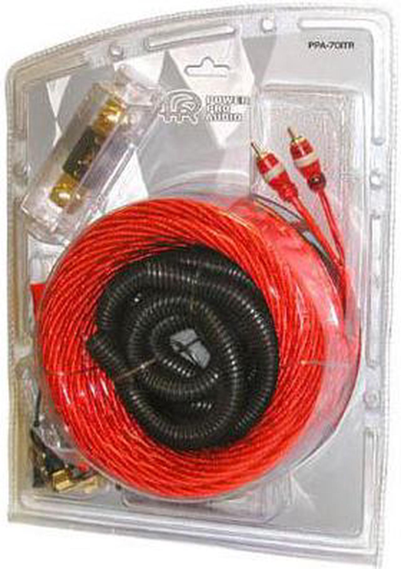 PPA-701TR - CAR AUDIO KIT 0AWG 2500W 16FT 10AWG SPKR CABLE AND WIRING KIT