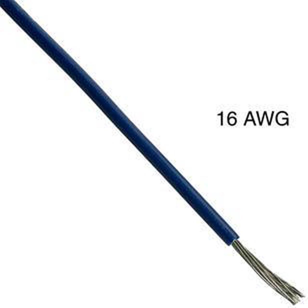 T1018-21-07 - WIRE STRANDED 16AWG 100FT BLUE TC PVC