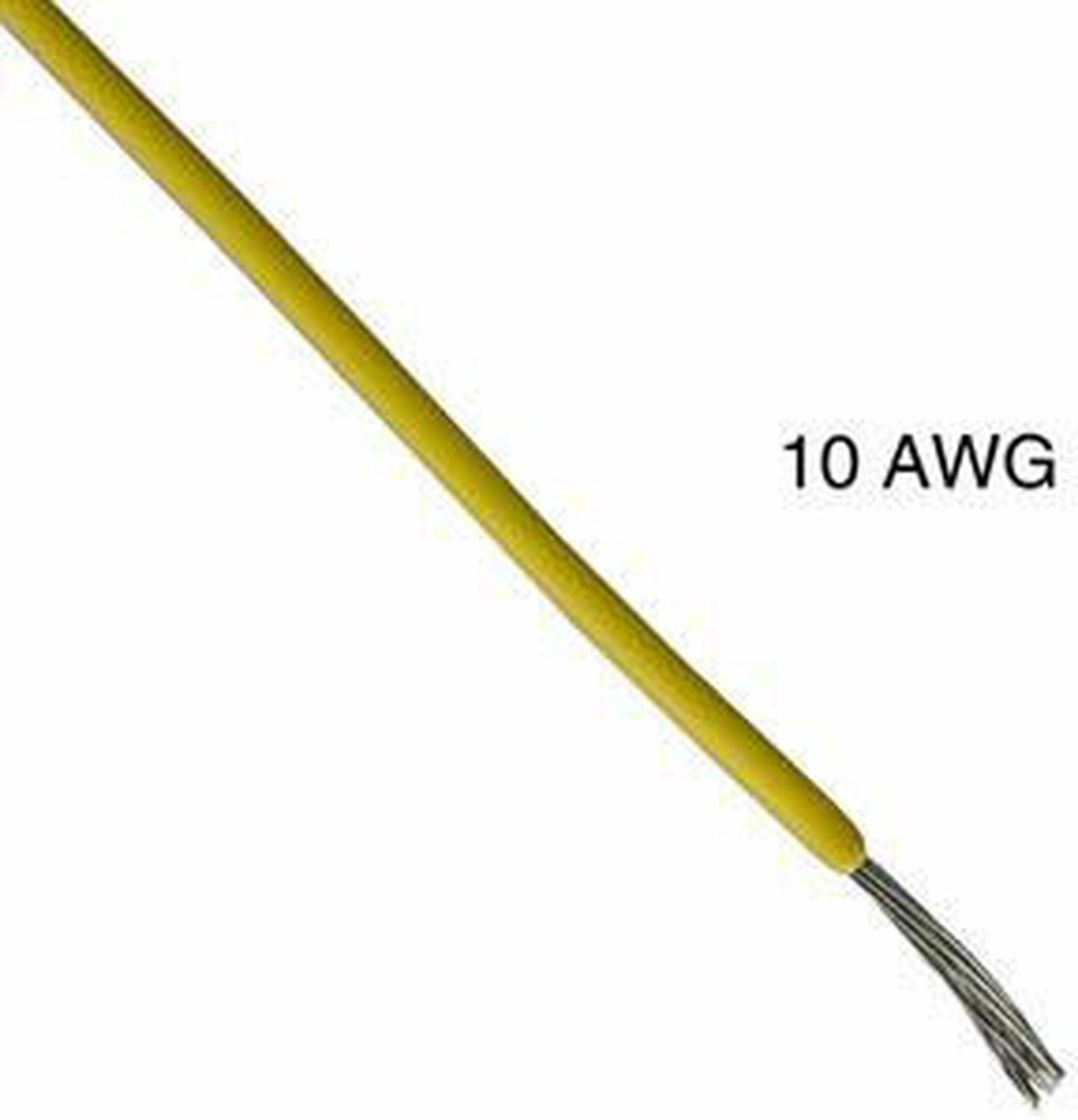 T0819-21-05 - WIRE STRANDED 10AWG 100FT YELLOW TEW