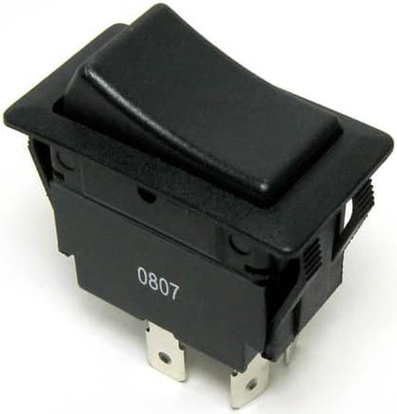 30-630 - ROCKER SWITCH 2P1T 20A ON-OFF 125VAC QT 21X38MM BLK