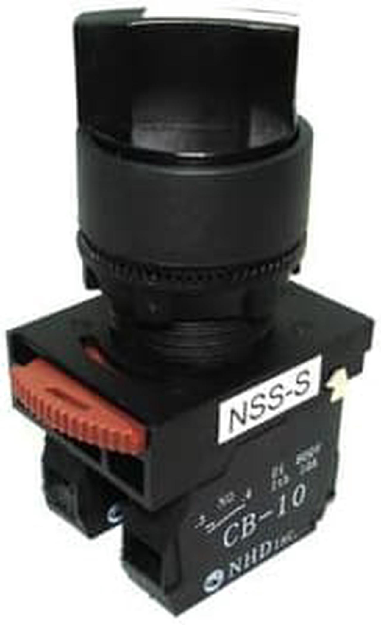 NSS22-S211B - SELECTOR SWITCH NO/NC 2 POS 6A 10A 600V