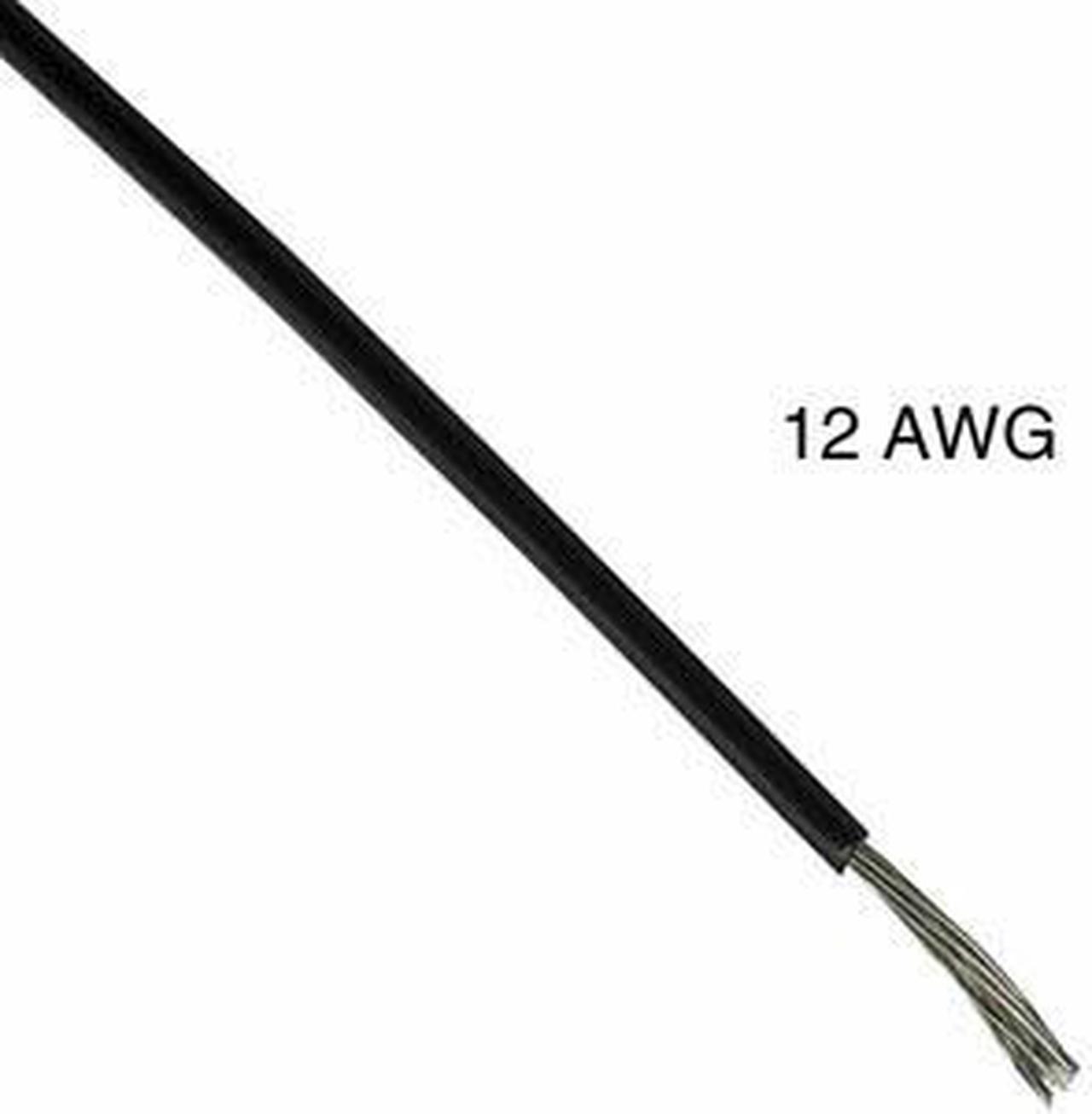 T0818-21-01 - WIRE STRANDED 12AWG 100FT BLACK TC PVC