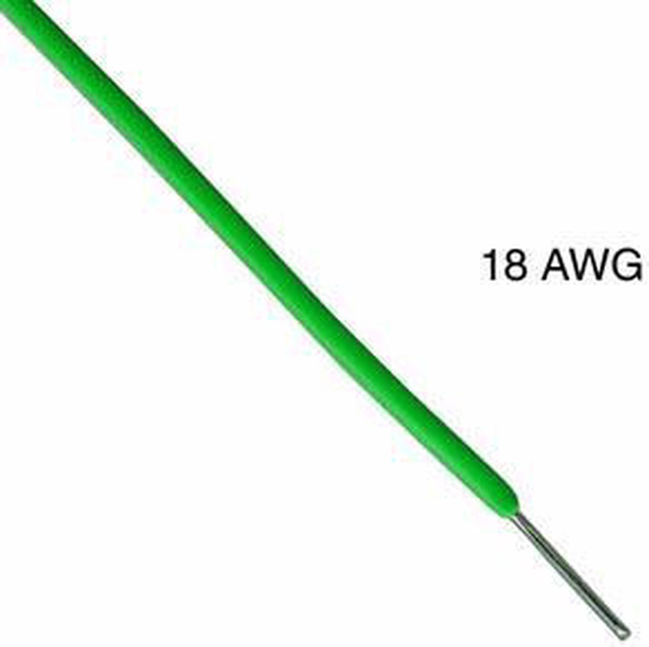 T1057-21-06 - WIRE SOLID 18AWG 100FT GREEN TEW TC