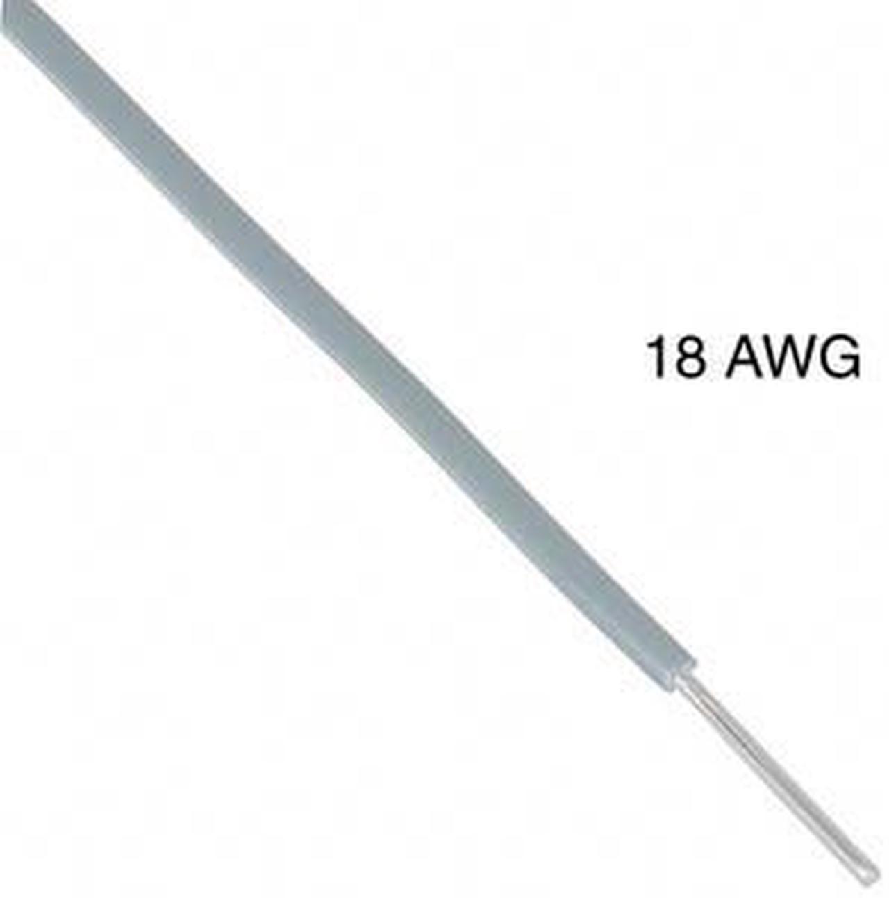 T1057-21-10 - WIRE SOLID 18AWG 100FT GREY TEW TC