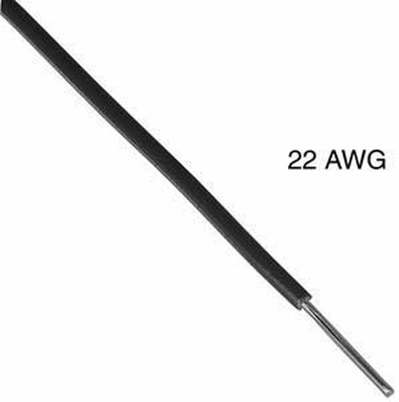 T1010-21-01 - WIRE SOLID 22AWG 100FT BLACK TR64 TC