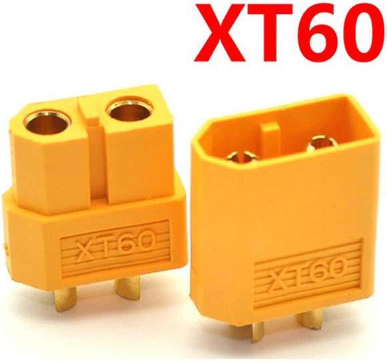 XT60-MALE-FEMALE-SET - CONNECTORS XT60 MALE AND FEMALE SET FOR RC LIPO BATTERIES