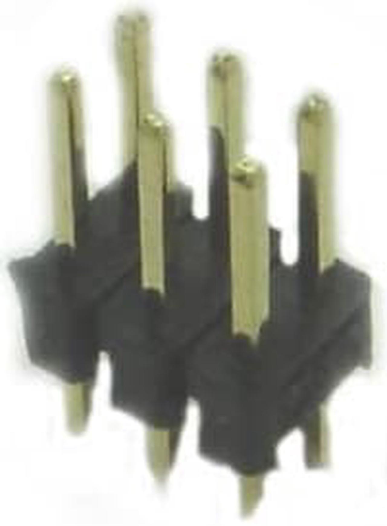 3220000 200 - DIPHDR 2.5MM 6P BRST 3/6 GOLD BLACK (5 pcs/pkg)