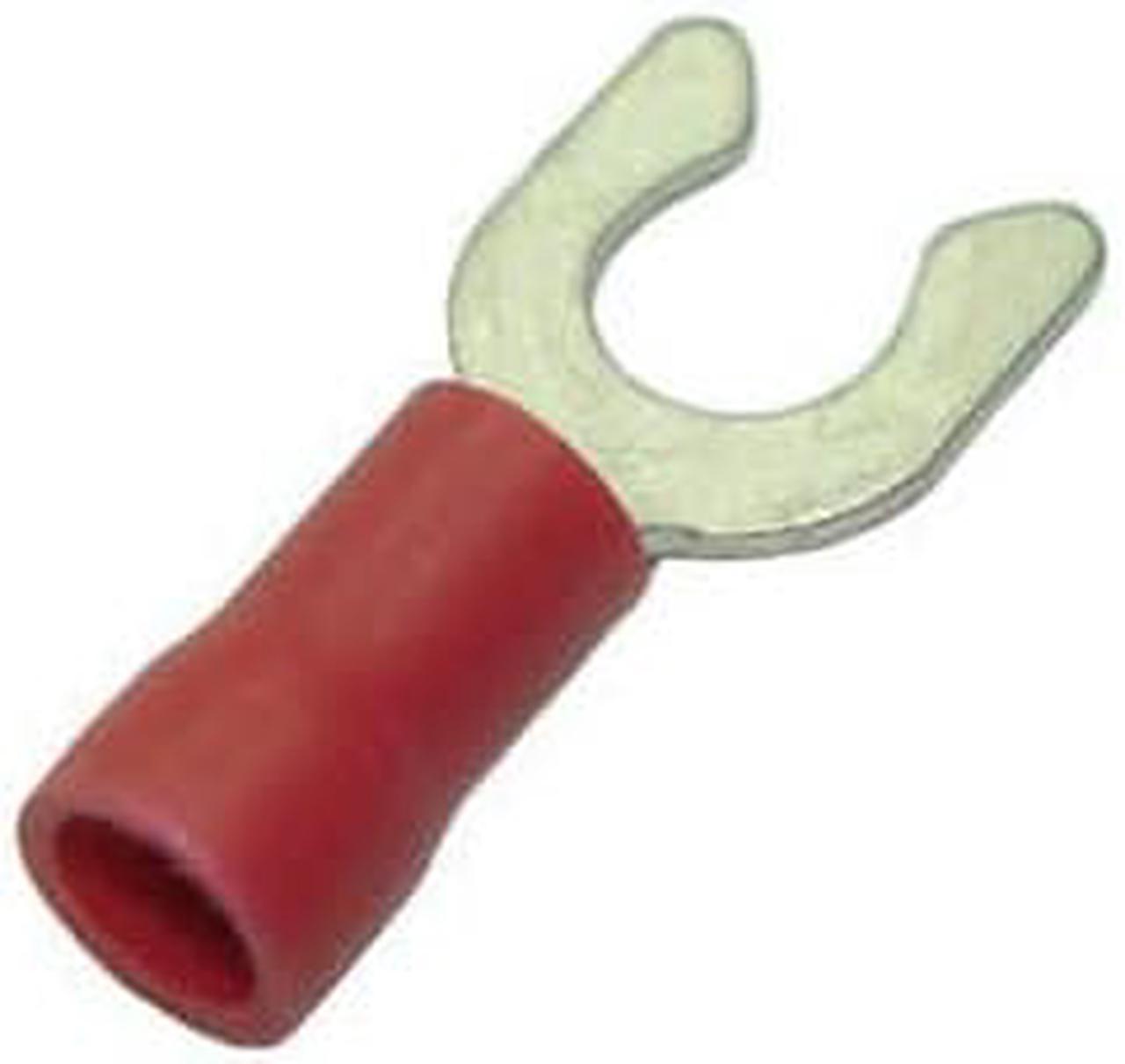 160132-100 - SPADE LOCK RED #10 22-18AWG ID-5.3MM WIDTH-9.5MM (100 pcs/pkg)