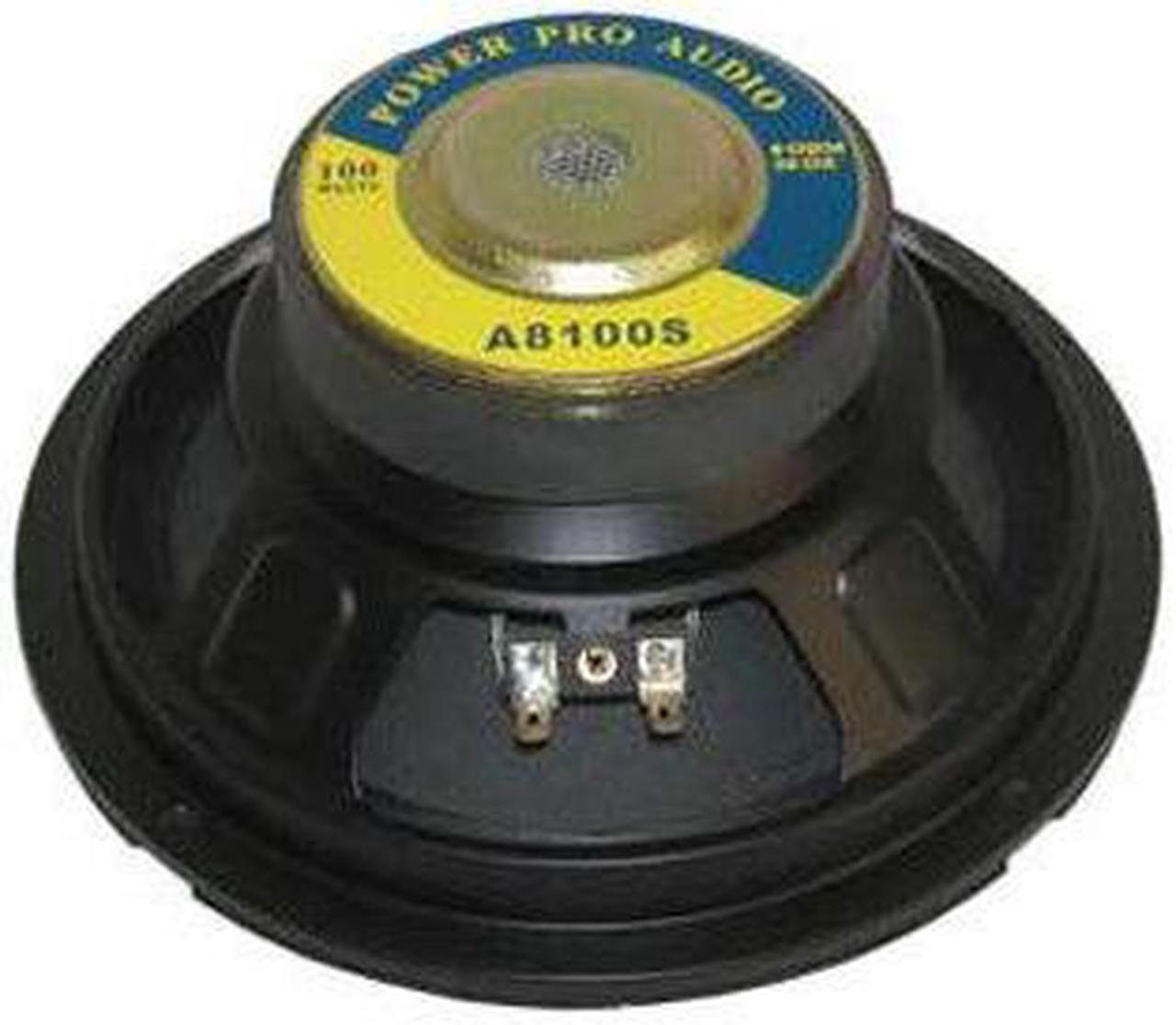 A8100B - SPEAKER RND 8R 100W MAX 8IN 90DB 30-5KHZ