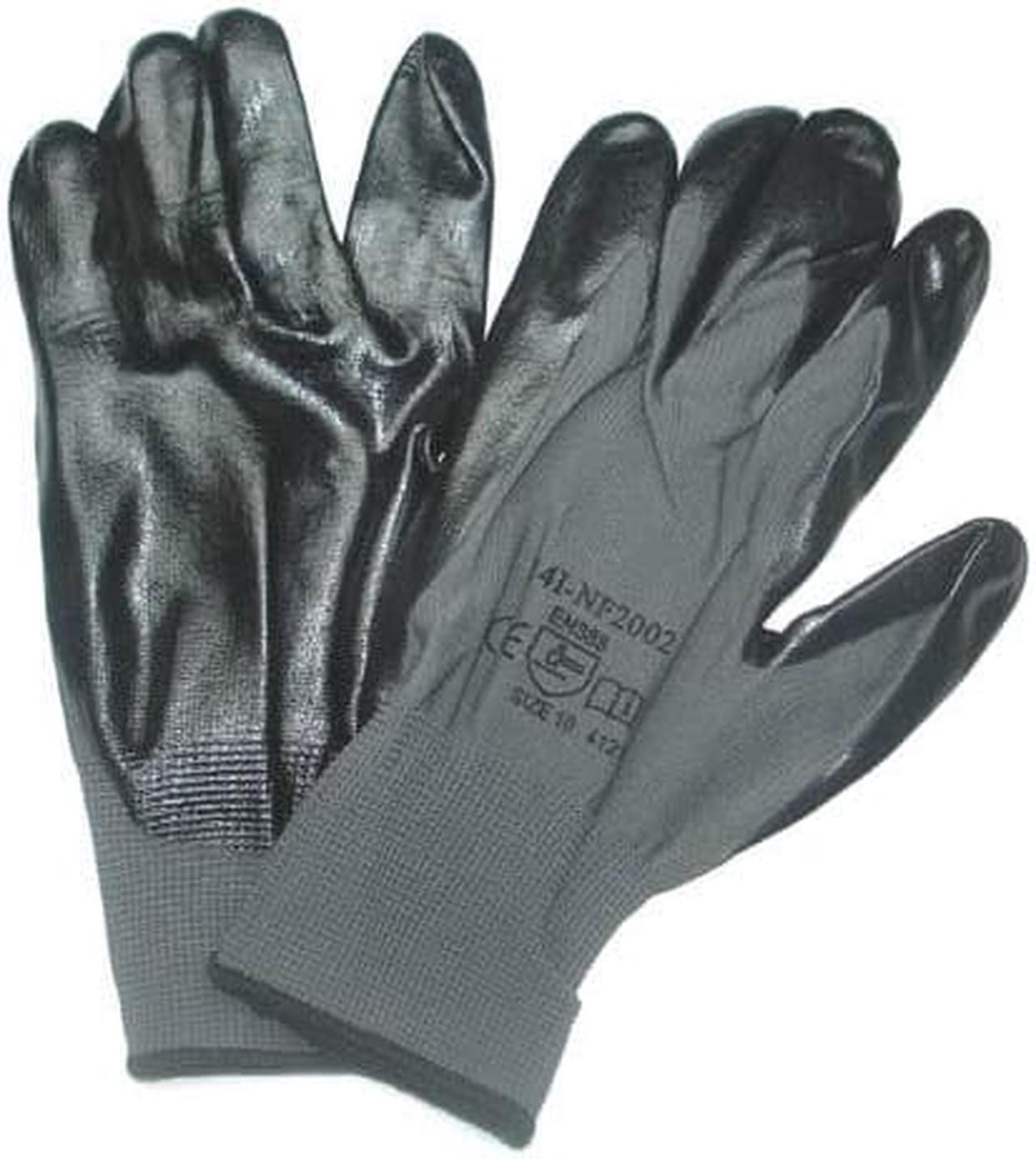 14I-NF2002-SZ-10 - GLOVES NITRILE XLARGE GRY GREAT DEXTERITY OIL RESISTANT (12 pcs/pkg)