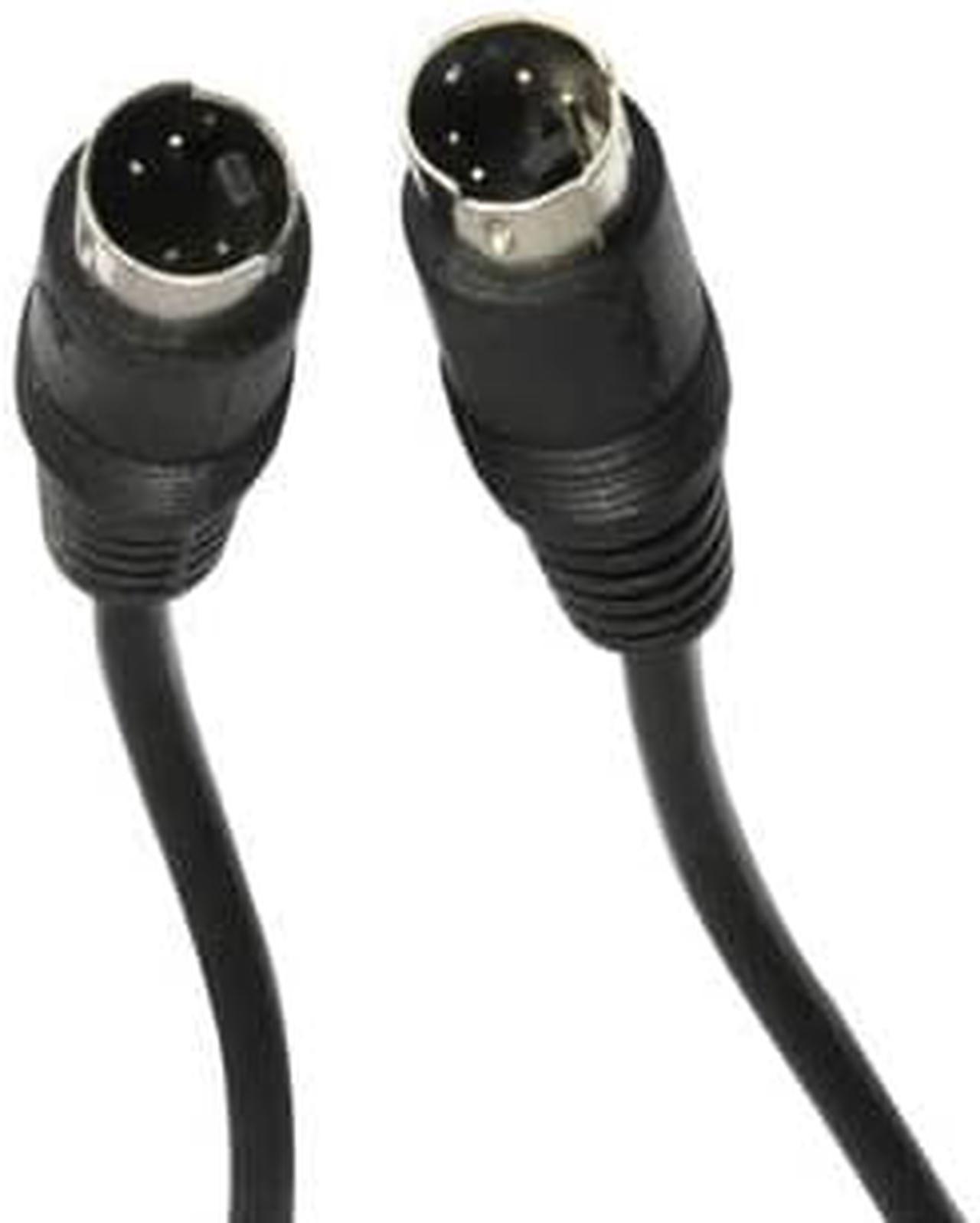 5838 - S-VIDEO CABLE MINI DIN 4M/M 15FT BLACK TIN