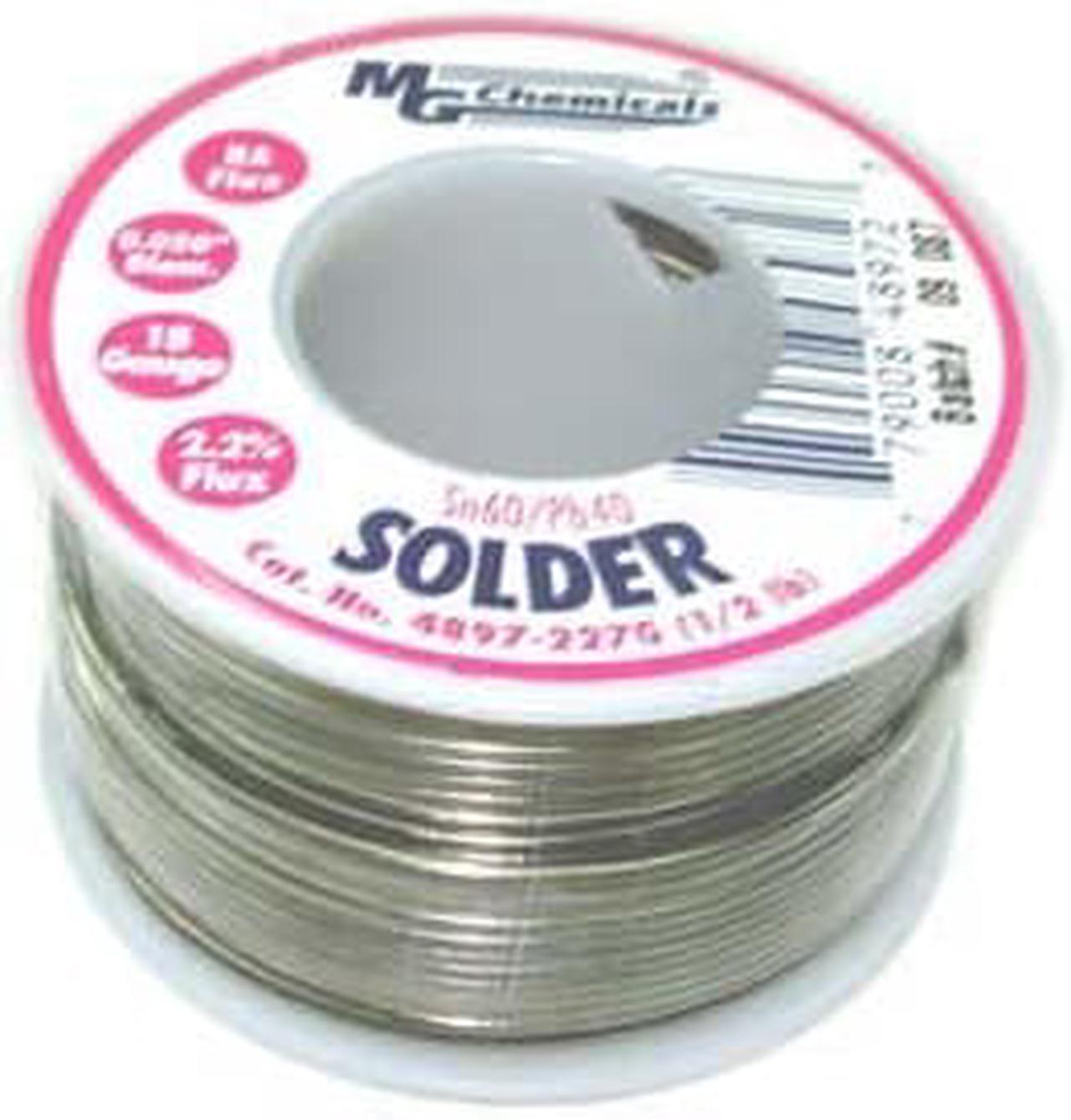 4897-227G - SOLDER WIRE 60/40 REGULAR 1/2LB 18AWG 0.05IN RA CORE