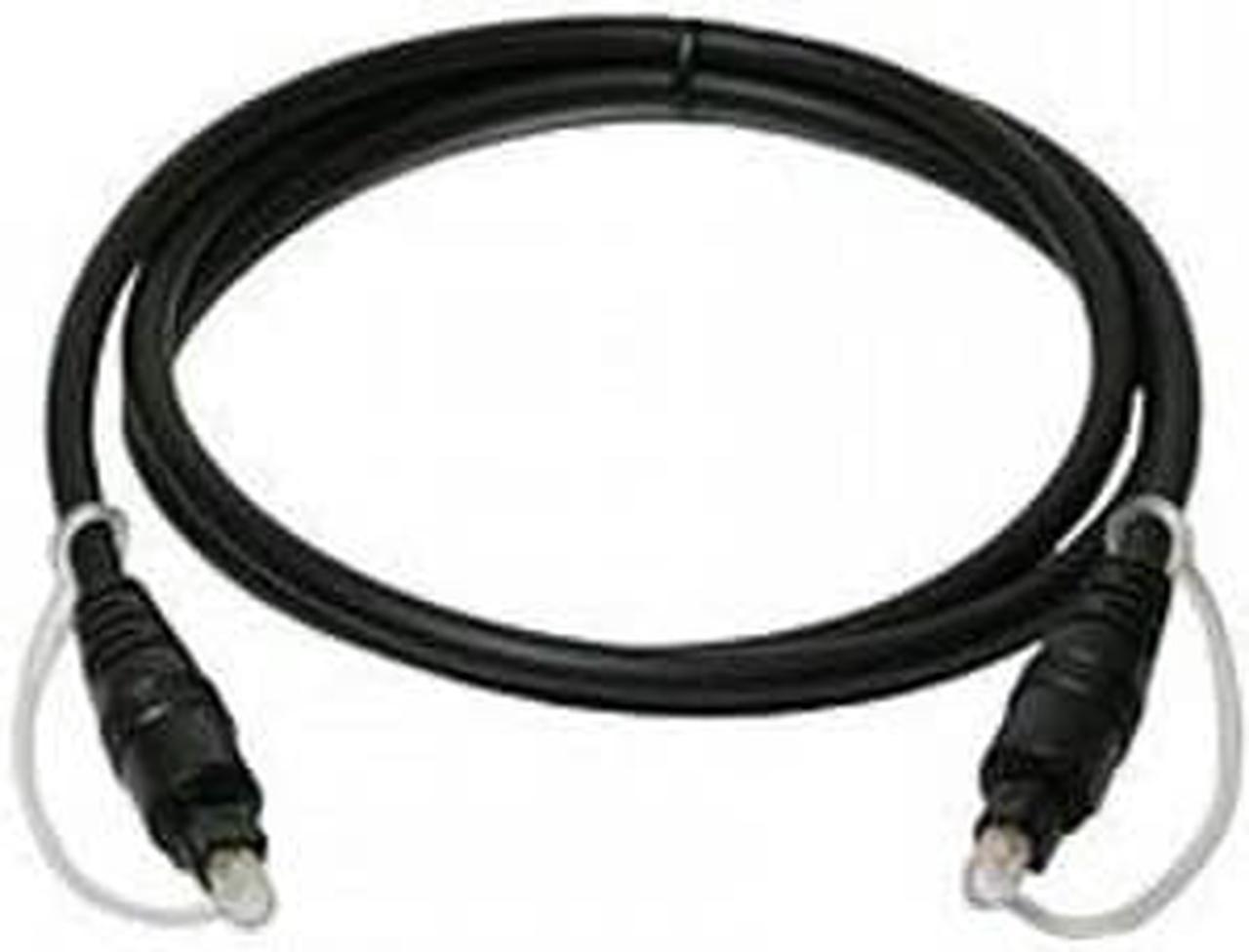 C-TOSLINK-6 - FIBER OPTIC AUDIO CABLE 6FT TOSLINK MALE TO MALE BLACK