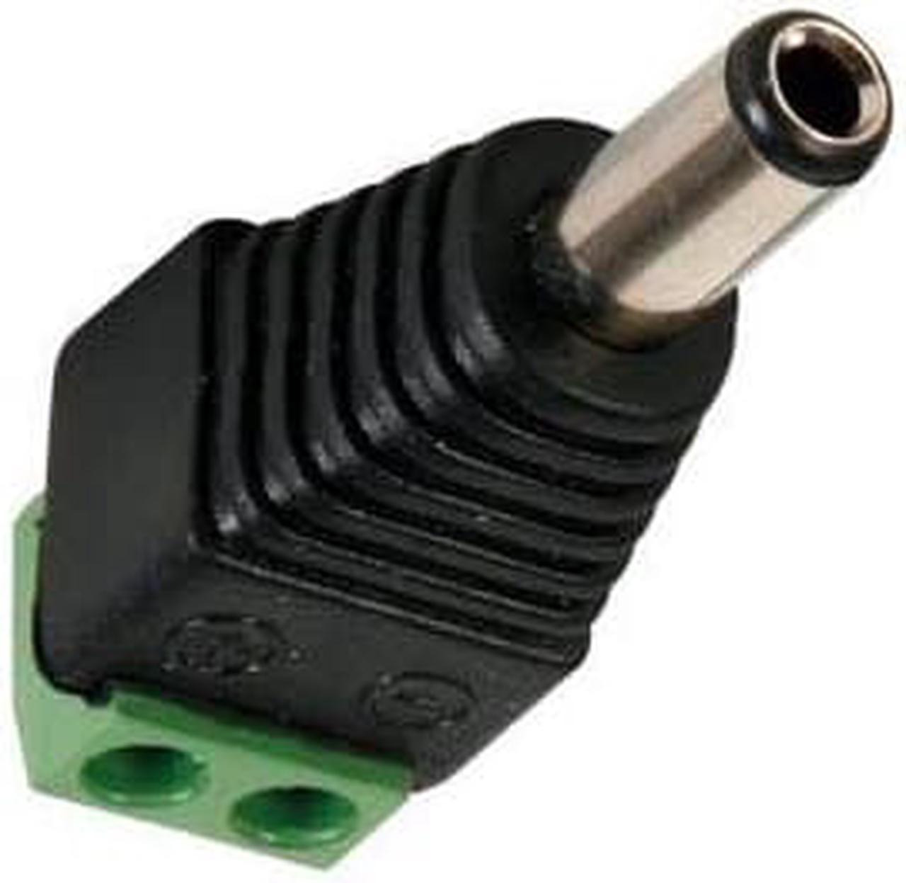 90833 - DC POWER PLUG 2.1X5.5MM WITH SCREW TERMINALS (5 pcs/pkg)