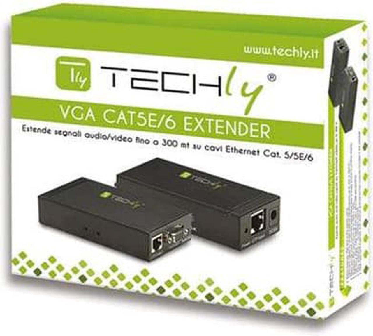 DATA-EX-DL344 - VGA CAT5/5E/6 EXTENDER EXTENDS VIDEO/AUDIO UPTO 300M