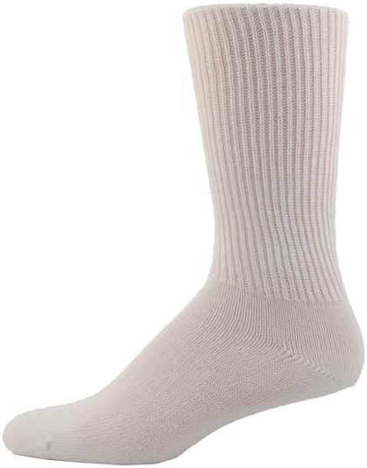 DS3P-1-WH - DIABETIC SOCKS WHITE SIZE 10-13