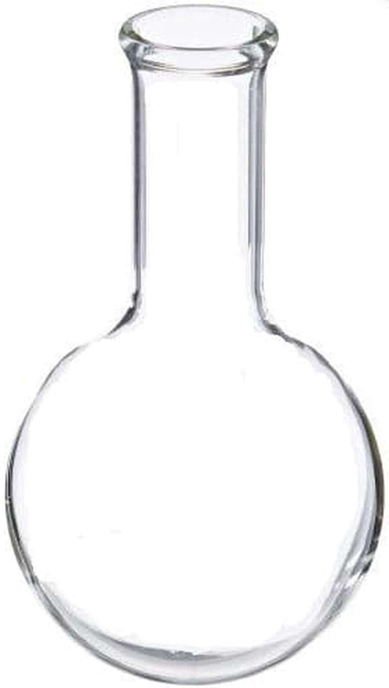 050338 - FLASK FLAT BOTTOM 1000ML CLEAR GLASS