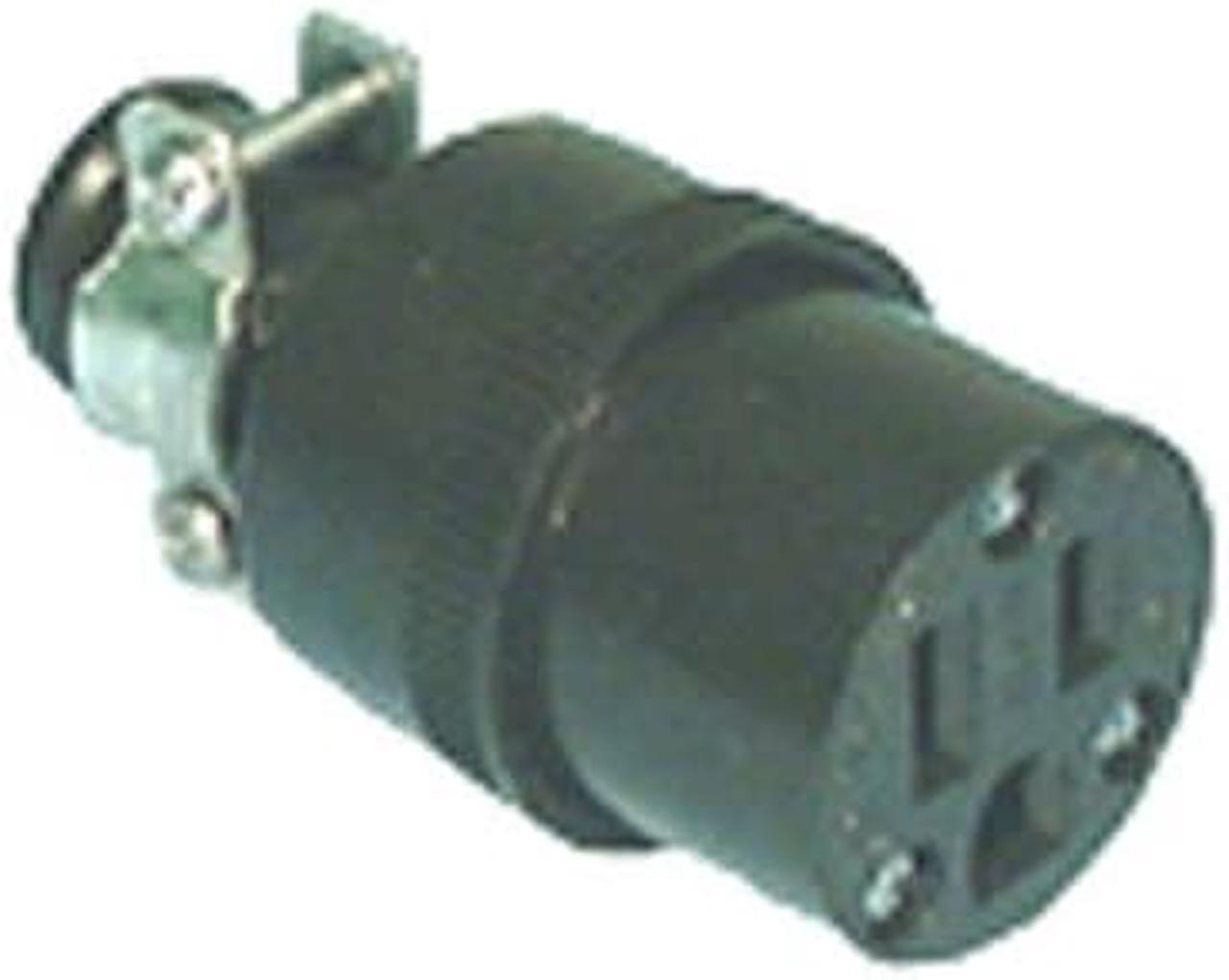 8525 - AC SOCKET 3POS 15A 125V IL RUBBER CAP