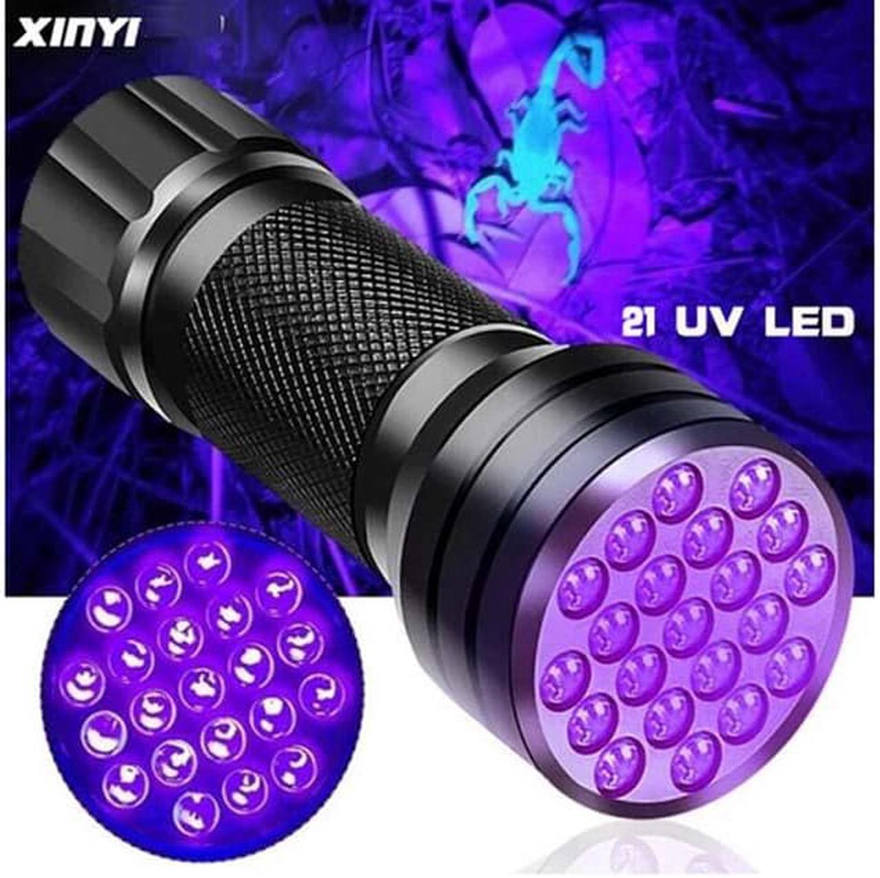 BHH-1699 - FLASHLIGHT BLACK LIGHT 3LED 3AAA ULTRA VIOLET INVISIBLE INKMARKER