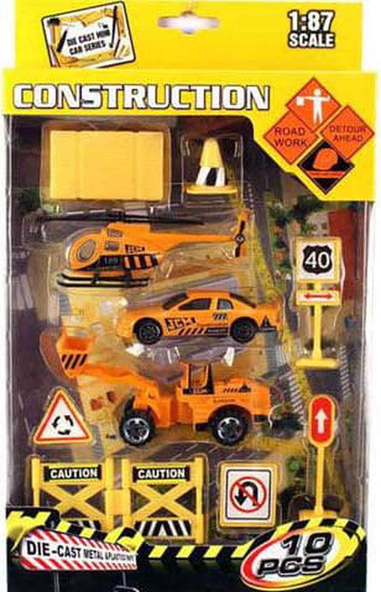 01048 - CONSTRUCTION PLAY SET 10PCS DIE CAST