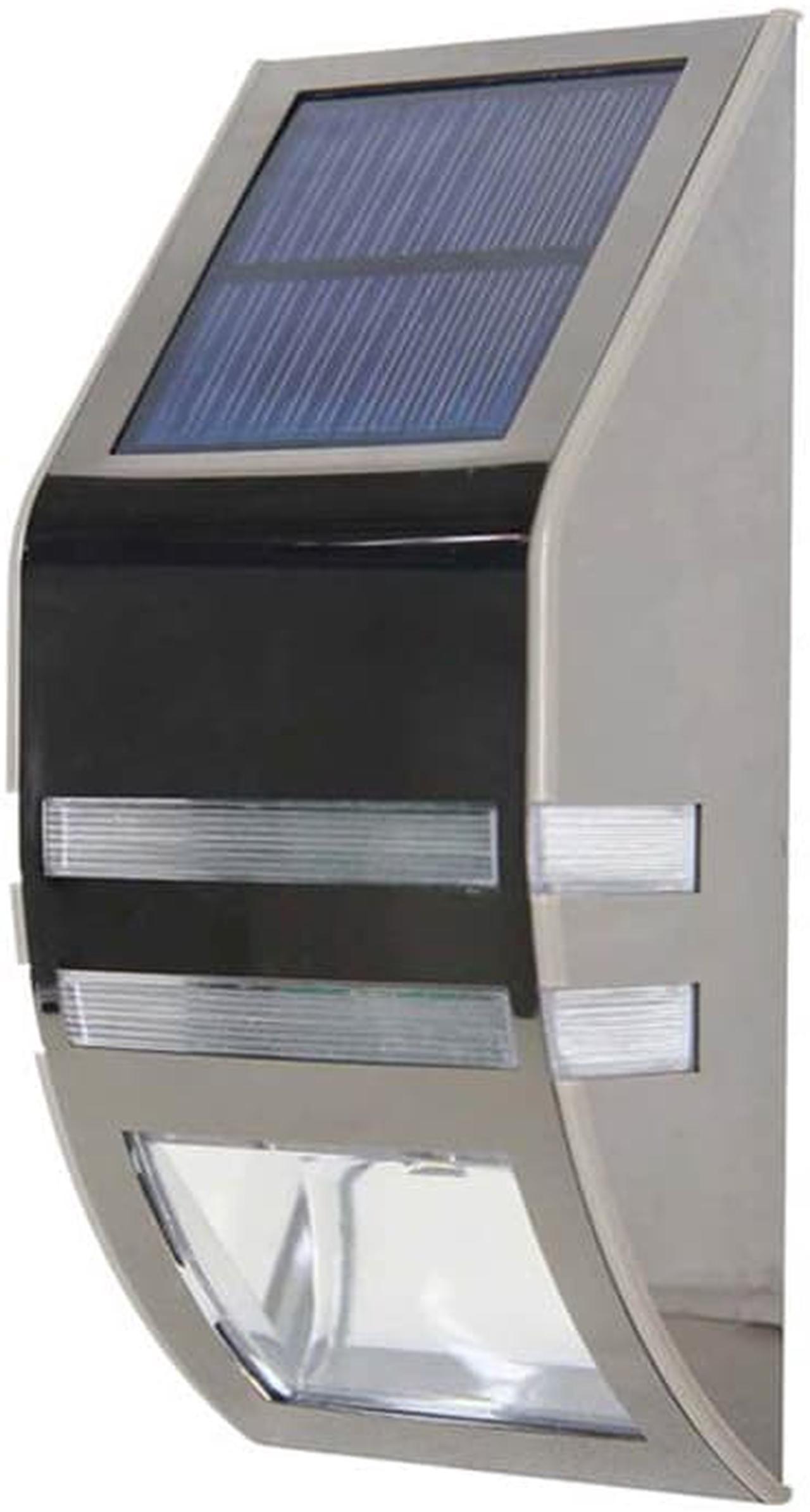 72511 - LED LIGHT SOLAR W/MOTION SENSOR WALLMOUNT WATERPOOF IP65 OUTDOOR (2 pcs/pkg)