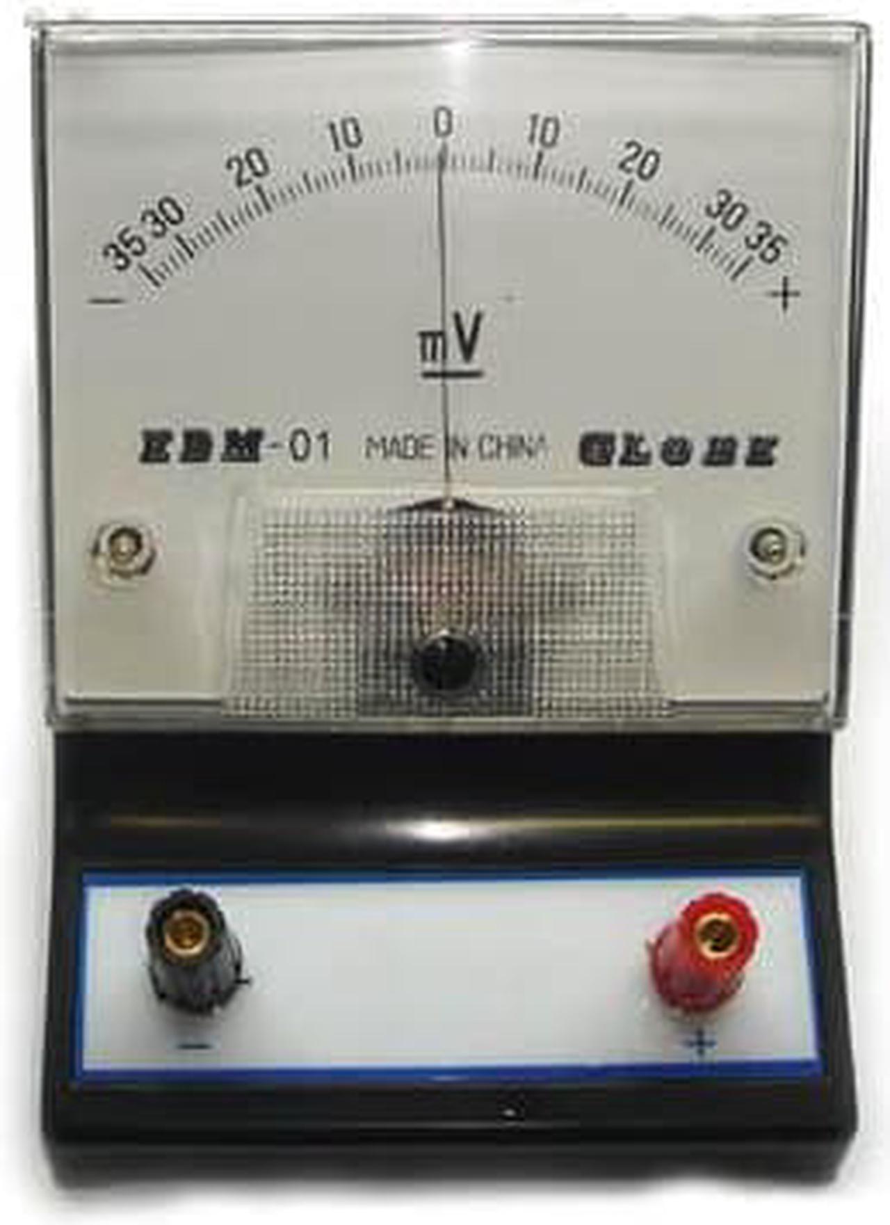 EDM-01 - METER ANALOG BENCHTOP 35-0-35MV DC VOLTMETER EDUCATIONAL