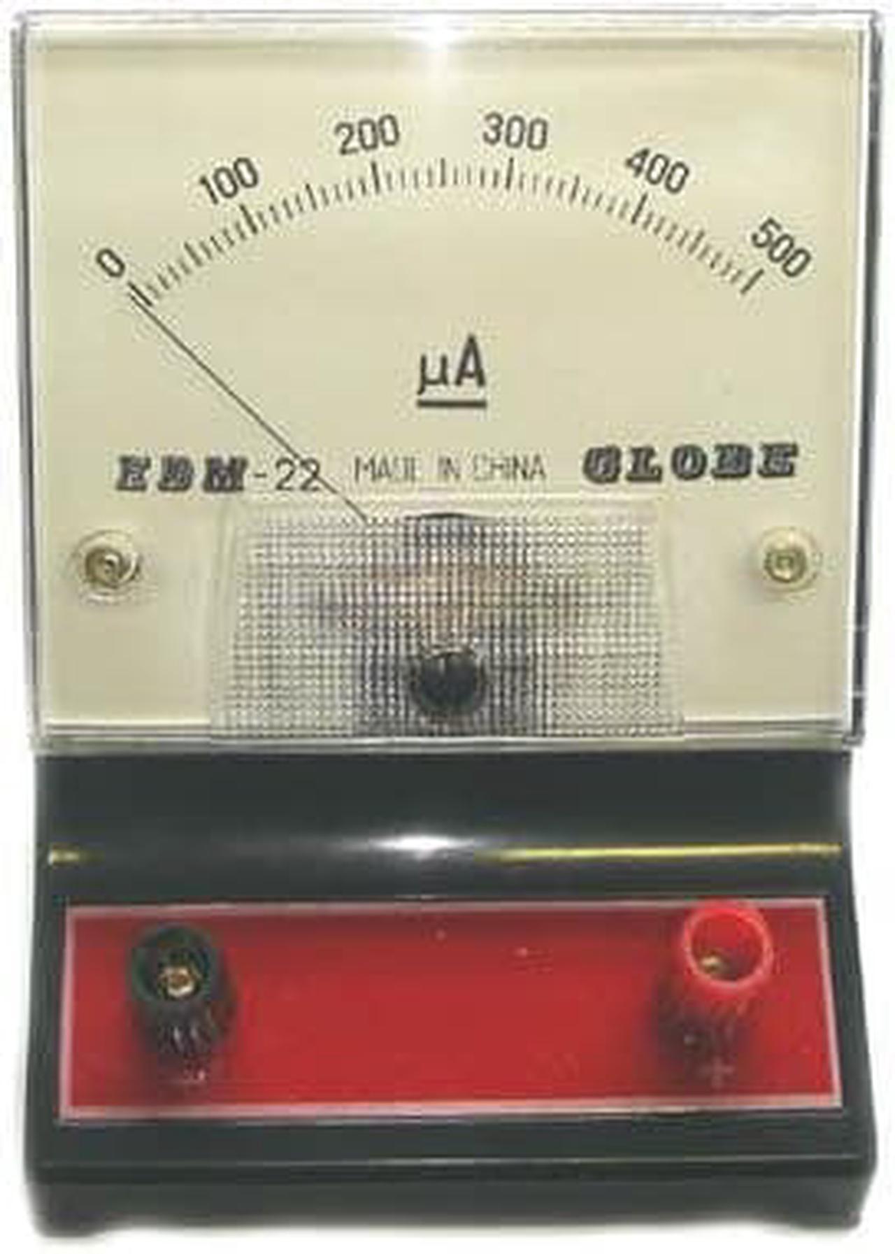 EDM-22 - METER ANALOG BENCHTOP 0-500UA DC AMMETER EDUCATIONAL