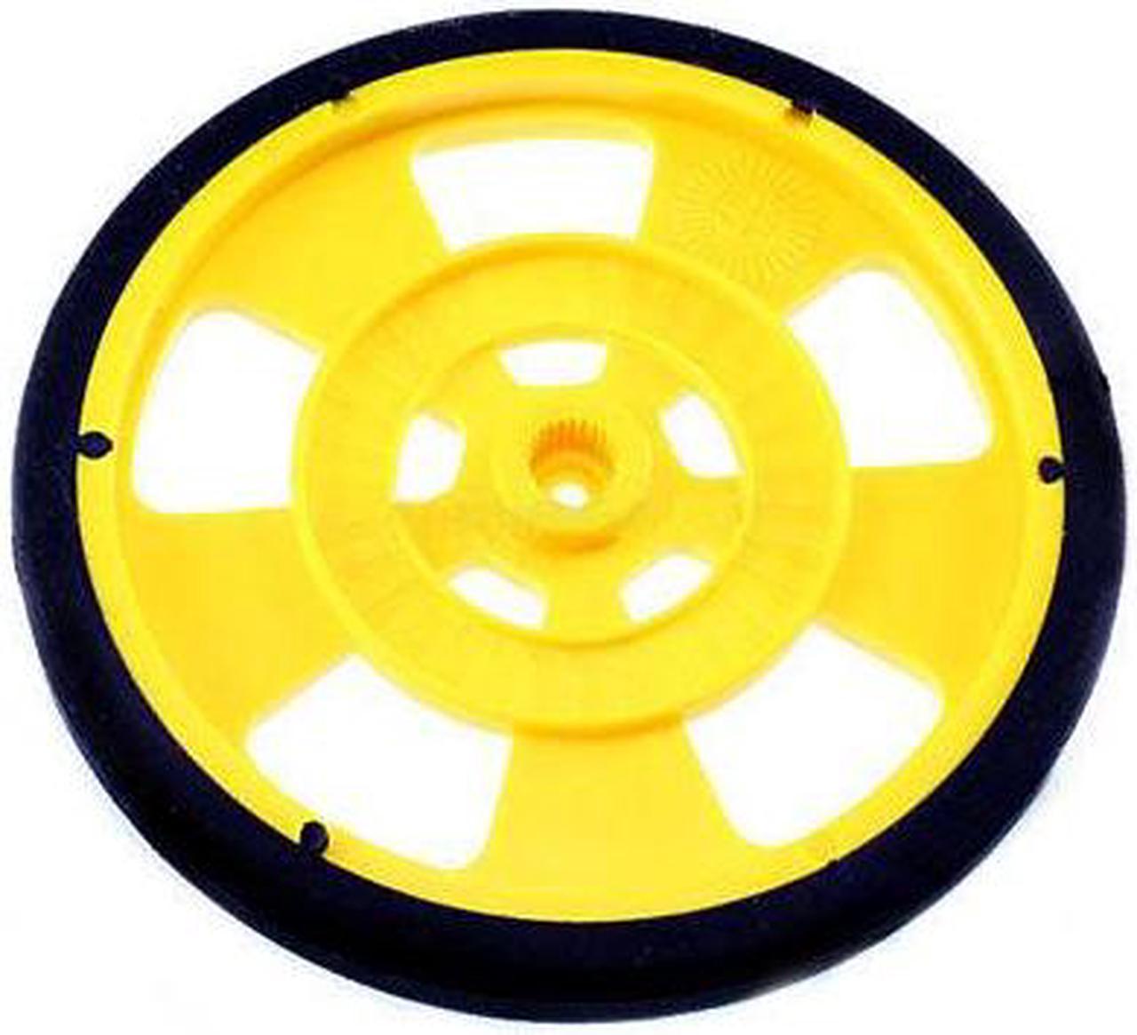 SW-Y-2 - WHEEL RUBBER 69MM DIA 7.6MM WIDE FOR SERVO MOTOR YELLOW (2 pcs/pkg)