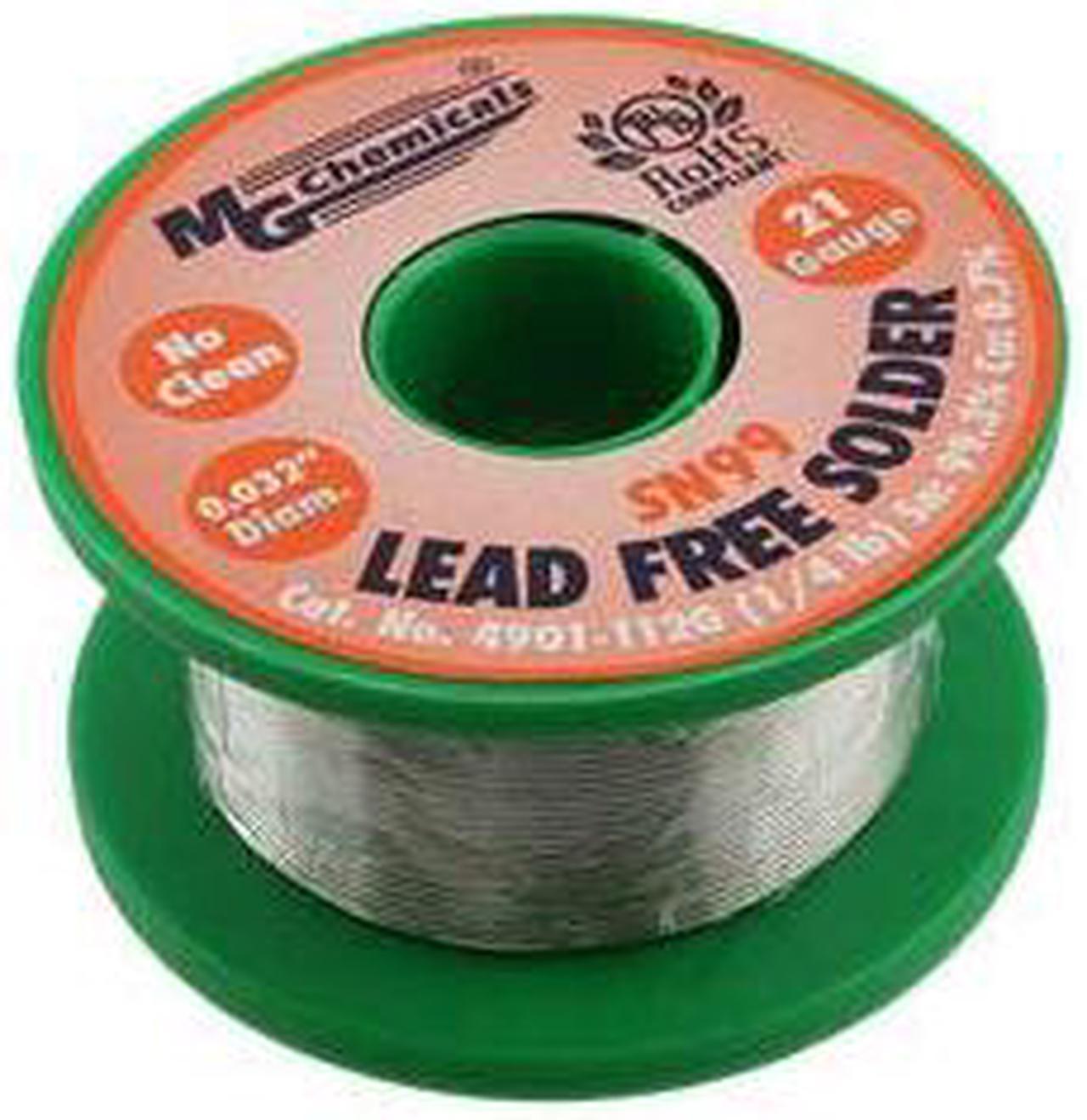 4900-112G - SOLDER WIRE LEAD FREE 1/4LB. 21AWG 0.030IN SN96.3 AG3 CU0.7