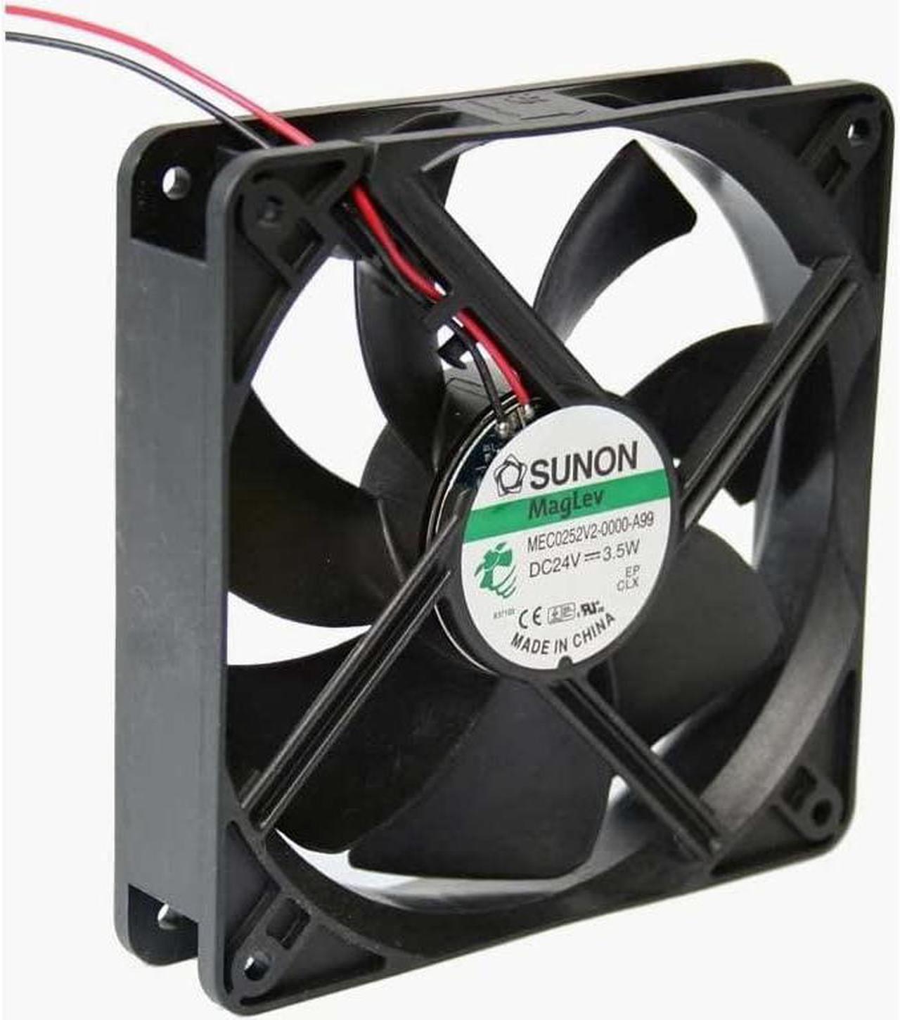 MEC0252V2-000U-A99 - FAN DC 24V 4.7X1IN 146MA WITH 2 WIRES 93CFM 2700RPM 40.5DB 3.5W