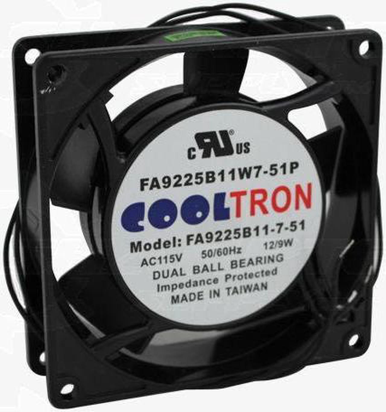 FA9225B11W7-51 - FAN AC 115V 3.6X1IN BB WITH WIRE 30/36CFM 40/45DB 140MA/110MA