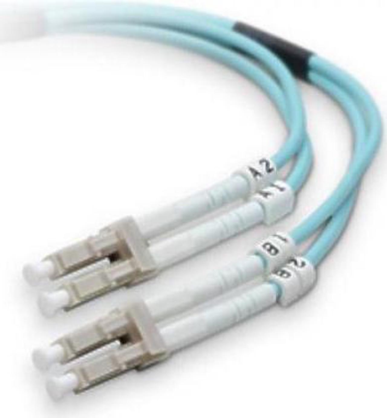 CF010-LCLC5M - FIBER OPTIC PATCH CORD LC-LC 5M OM3 10GIG MULTIMODE DUPLEX AQUA