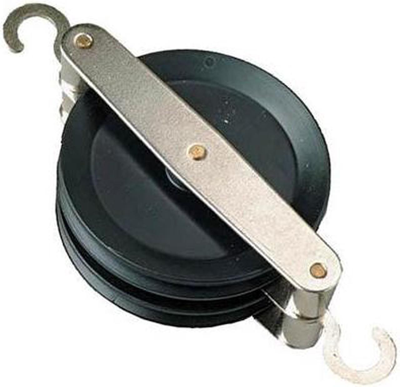 ME420-0002 - PULLEY DOUBLE PARALLEL W/METAL HOOKS